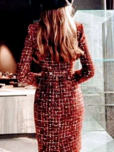 Vintage Classic English High Society Tweed Dress - Wigging It Etc