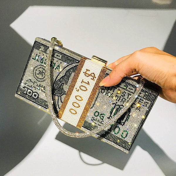 10K USD Posh Rhinestone - Studded MINI Shoulder Bag - Wigging It Etc