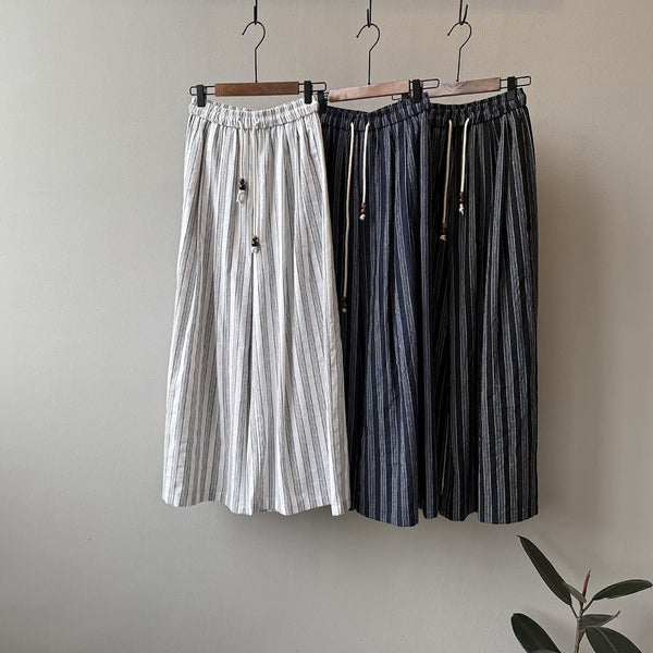 Sleek Uber Comfy Breathable Cotton Linen Palazzo Pants - Wigging It Etc