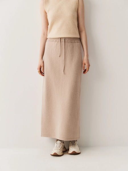 Plush + Toasty Classic 100% Cashmere MAXI Skirt - Wigging It Etc