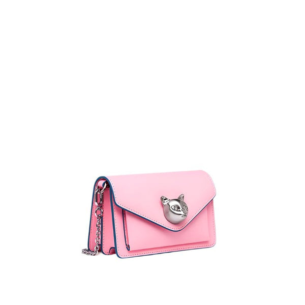 Exquisite Genuine Leather Chain Strap MINI Crossbody+Shoulder Bag - Wigging It Etc