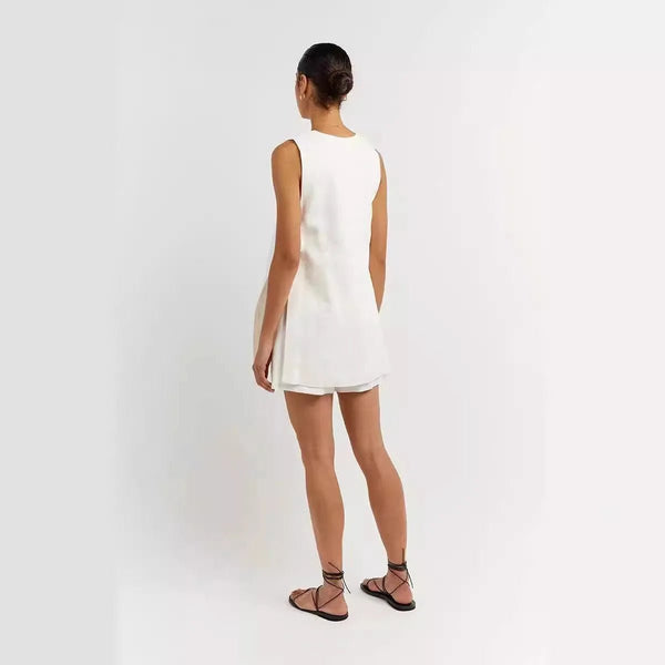 100% Cotton 2 Piece Shorts + Vest Set - Wigging It Etc