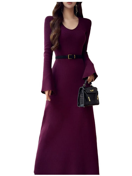 Sizzling Cotton Blend A - Line French Soiree MAXI Dress - Wigging It Etc