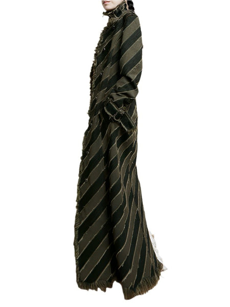 Bohemian Turtle Neck MAXI Denim Trenchcoat - Wigging It Etc