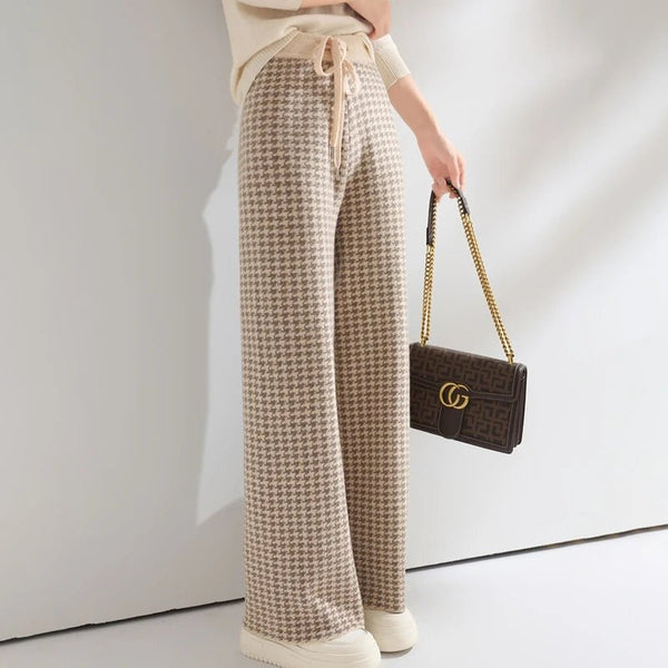 English Style 100% Premium Merino Wool Palazzo Winter Pants - Wigging It Etc