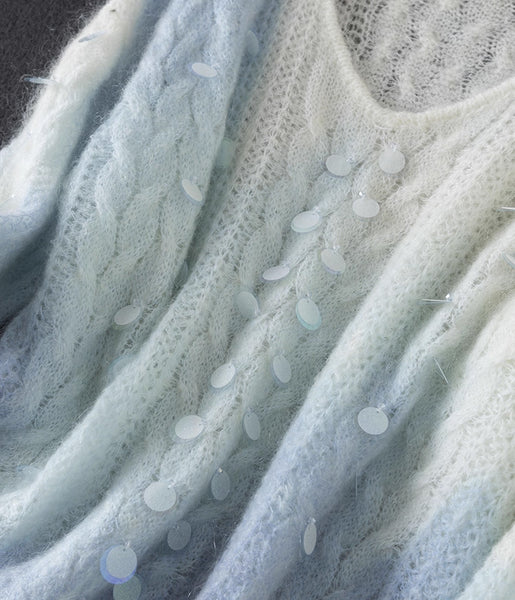 Thick Plush Dainty Wool+Mohair Blend Pullover Sweater