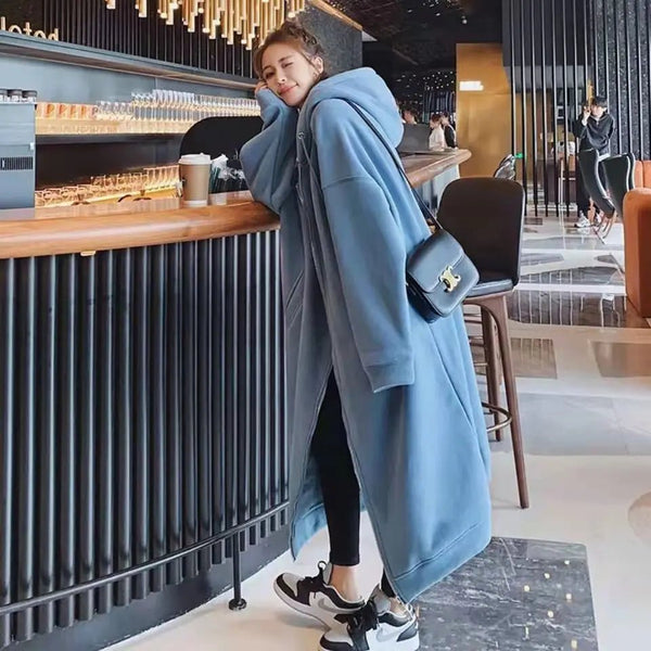 Super Warm + Thick MAXI Ankle - Length Hooded Sweatshirt - Wigging It Etc