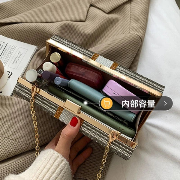 10K USD Posh Rhinestone - Studded MINI Shoulder Bag - Wigging It Etc