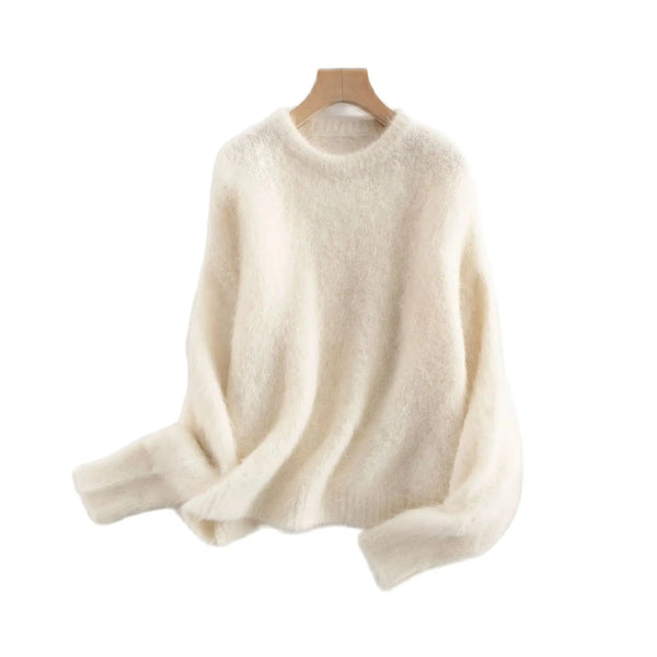 Premium Plush Long *Alpaca Hair Pullover Sweater