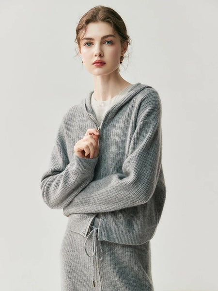 Ultra Plush 100% Premium Grade A Alxa Cashmere Hoodie Pullover Sweater + Palazzo Pants - Wigging It Etc