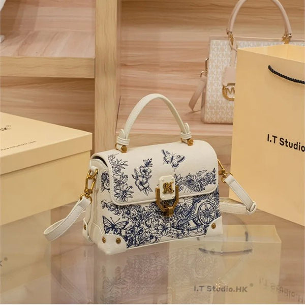 Avant Garde Embroidered Shoulder|Crossbody Bag - Wigging It Etc