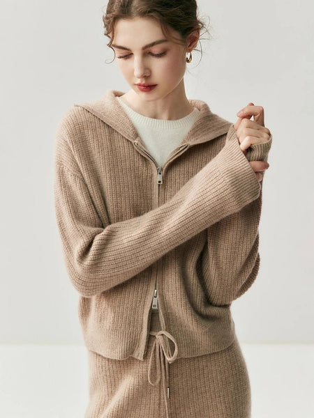 Ultra Plush 100% Premium Grade A Alxa Cashmere Hoodie Pullover Sweater + Palazzo Pants - Wigging It Etc