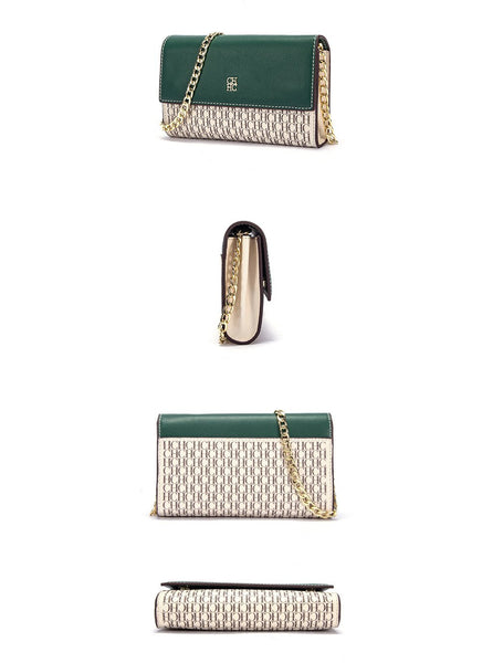 Sleek Versatile Two - Tone Envelope - Shaped Shoulder Bag - Wigging It Etc