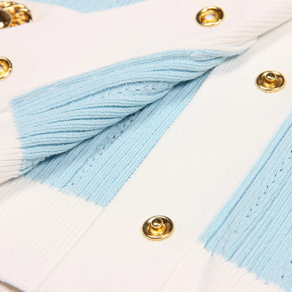 Timeless French Single - Breasted Knit Bolero Jacket - Wigging It Etc