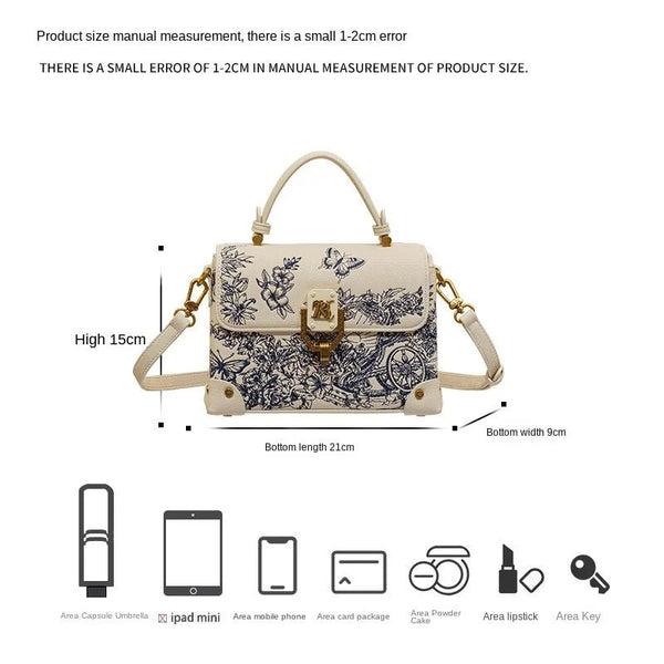 Avant Garde Embroidered Shoulder|Crossbody Bag - Wigging It Etc