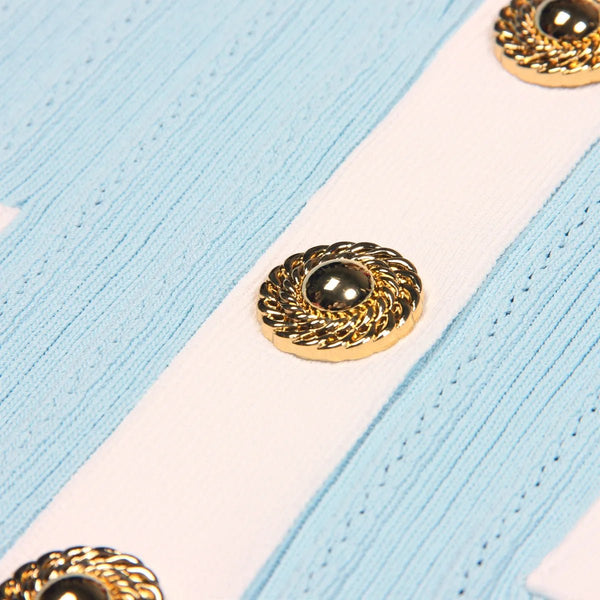 Timeless French Single - Breasted Knit Bolero Jacket - Wigging It Etc