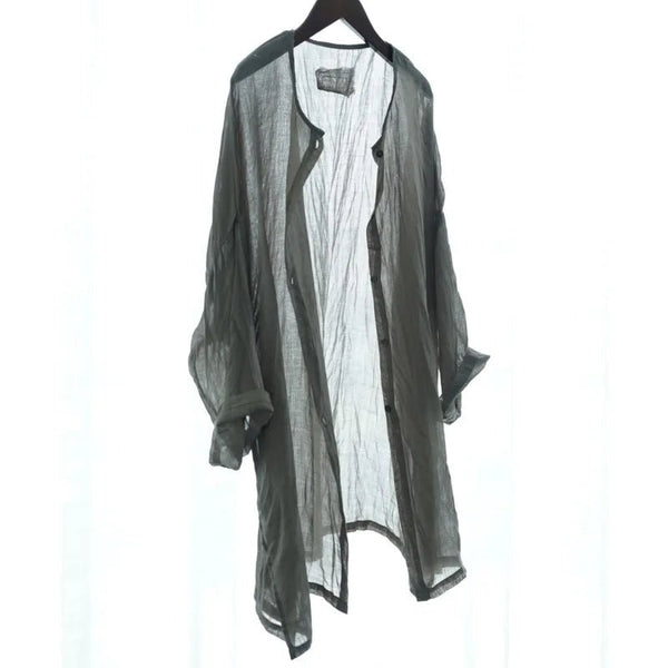 Chic Pre Wrinkled Breathable Hypoallergenic 100% Ramie MIDI Tunic - Wigging It Etc