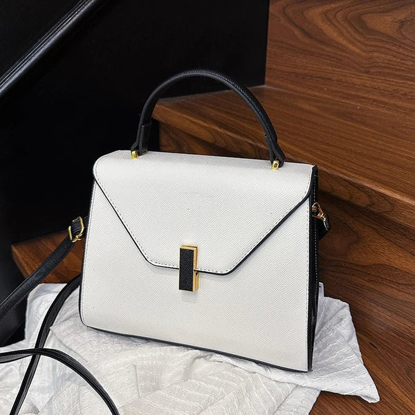 Chic Geometric Color Block Crossbody Bag - Wigging It Etc