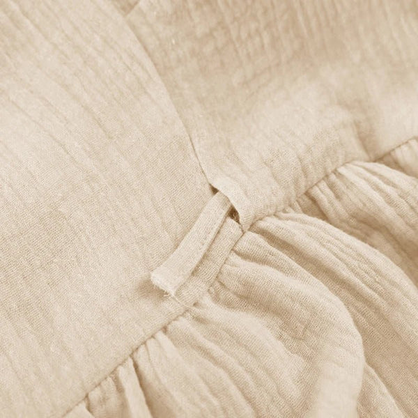 Vintage 100% Cotton Muslin Crepe Gauze Maxi Dress - Wigging It Etc