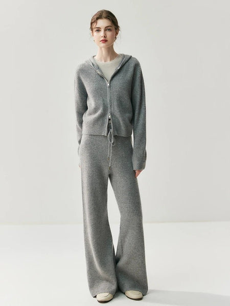 Ultra Plush 100% Premium Grade A Alxa Cashmere Hoodie Pullover Sweater + Palazzo Pants - Wigging It Etc