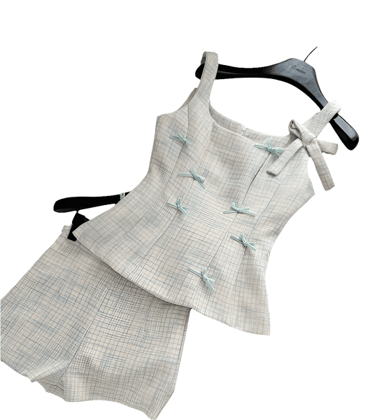 Dainty Fragrant 2 Piece Tweed Summer Short Set - Wigging It Etc