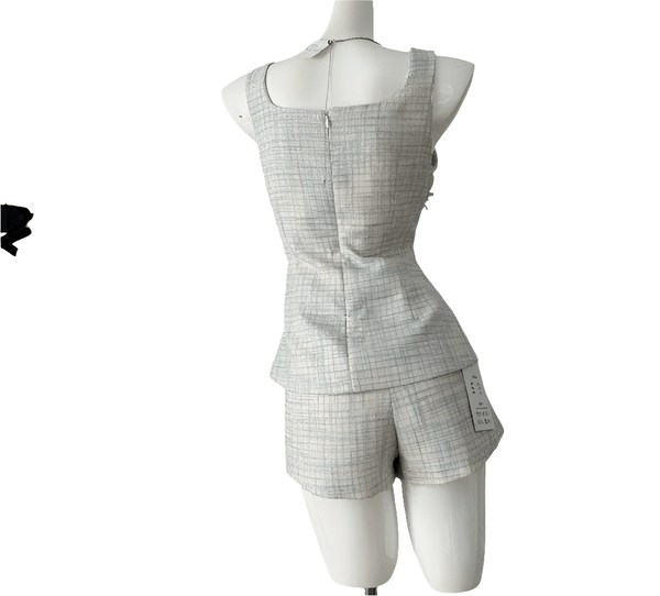 Dainty Fragrant 2 Piece Tweed Summer Short Set - Wigging It Etc