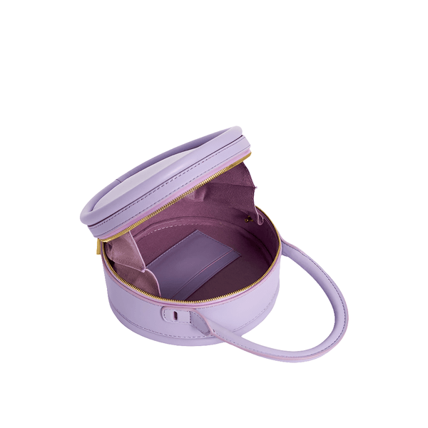 Genuine Cowhide Leather Bowling Ball Shaped Shoulder Bag - Wigging It Etc