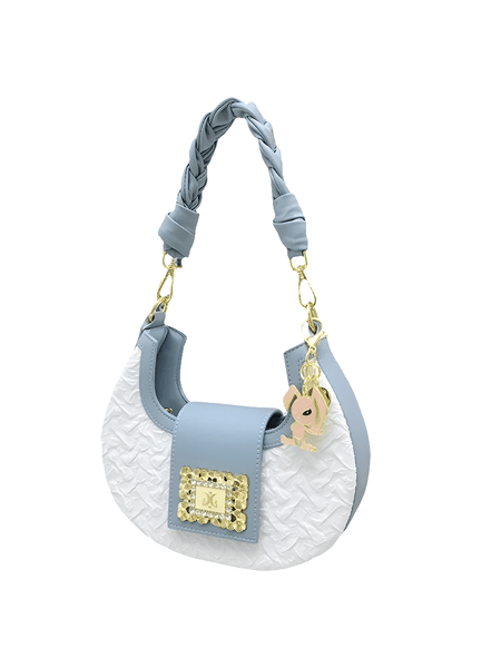 Sexy Crescent Shaped Italian Cosmo Shoulder Bag - Wigging It Etc