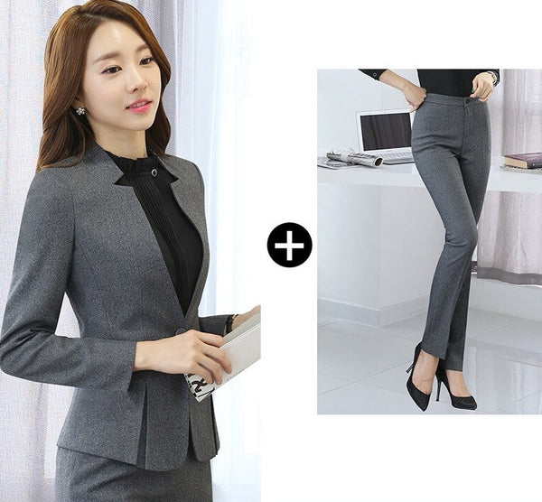 Stylishly Tailored Skirt Or Pantsuit Sets