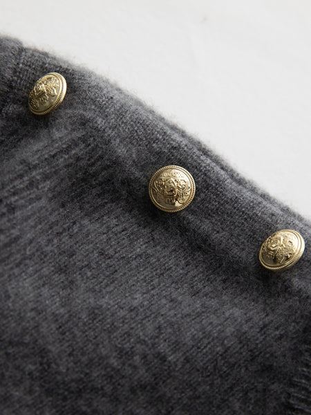 100% Cashmere Vintage Ruched Collar Thick Pullover Sweater