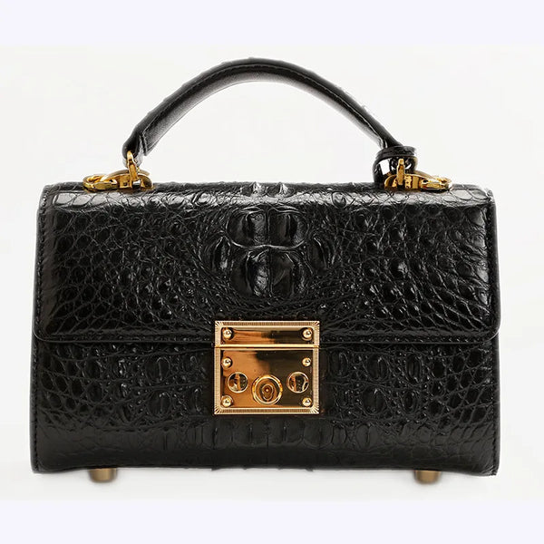 Exquisite Genuine *Crocodile Skin Hand + Shoulder + Messenger Bag