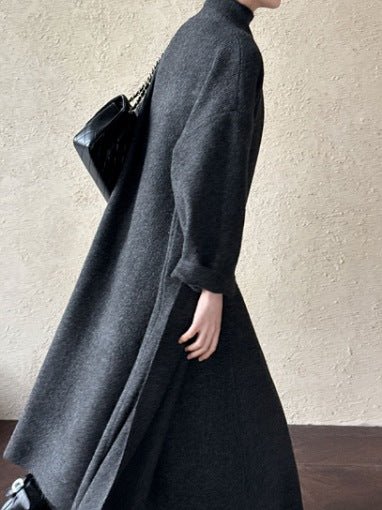 2 Piece Sleek Vintage Cotton Blend Cardigan+ A - Line MAXI Dress Set - Wigging It Etc