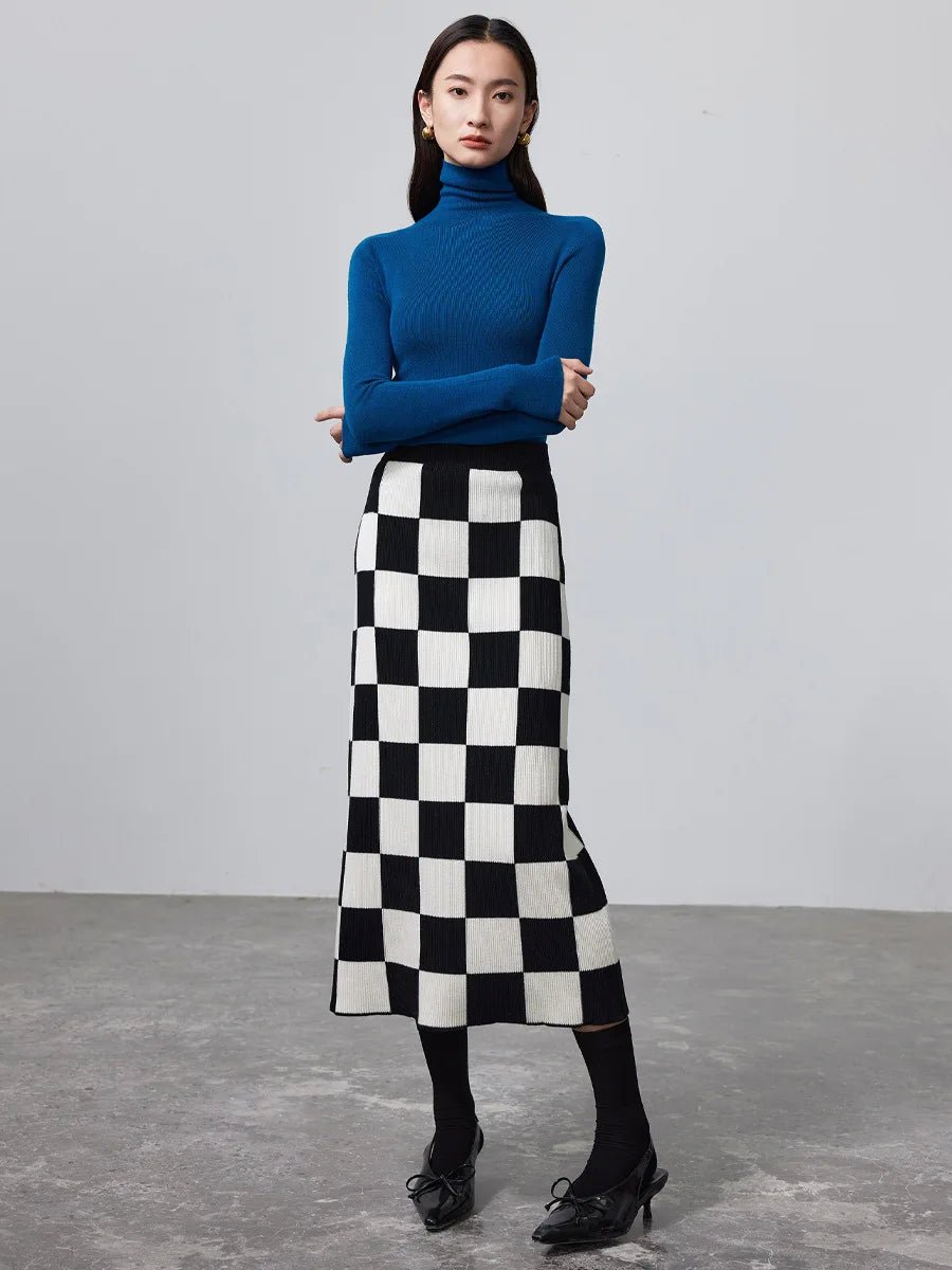 Premium Malayan Wool+Cotton Blend Straight Winter MAXI Skirt - Wigging It Etc