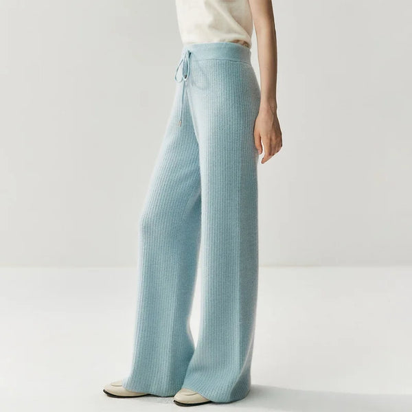 Ultra Soft 100% Grade Alxa Cashmere Hooded Cardigan+Palazzo Pants Set