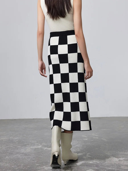 Premium Malayan Wool+Cotton Blend Straight Winter MAXI Skirt - Wigging It Etc