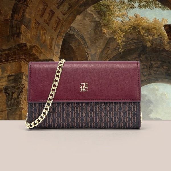 Sleek Versatile Two-Tone Envelope -Shaped Shoulder Bag
