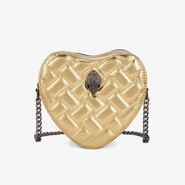 KURT GEIGER LONDON Heart-Shaped Retro Y2K Chain-Strapped Mini Bag