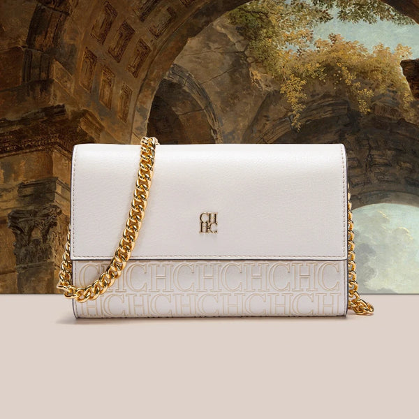 Sleek Versatile Two-Tone Envelope -Shaped Shoulder Bag