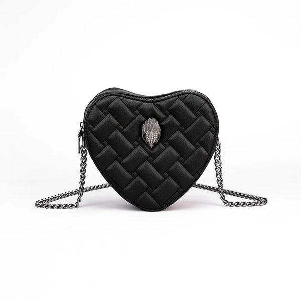 KURT GEIGER LONDON Heart-Shaped Retro Y2K Chain-Strapped Mini Bag