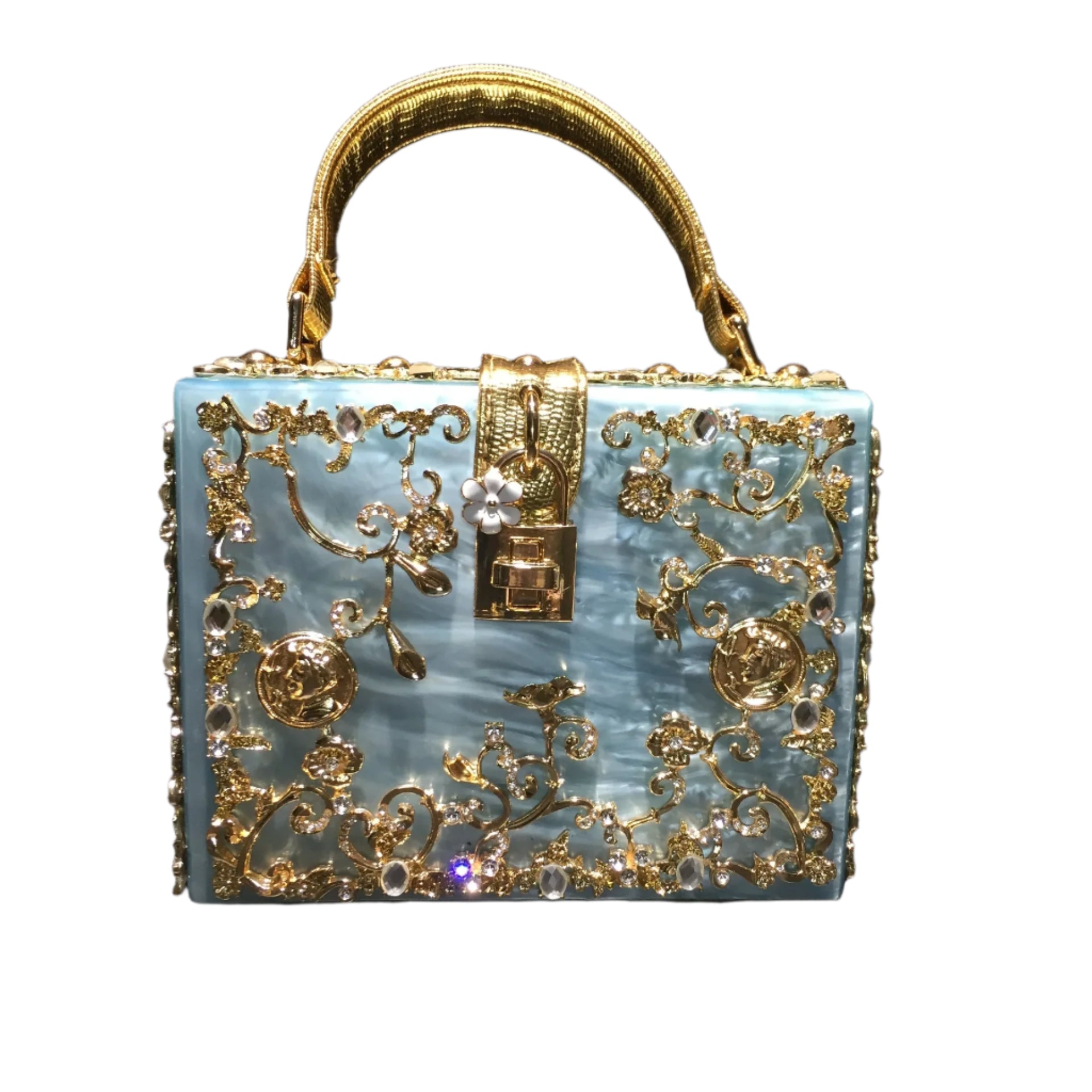 Chic High Grade Acrylic+Crystal Shoulder+ Crossbody Party Bag