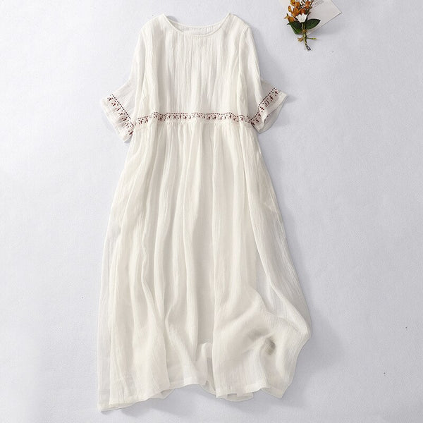 Casual Retro Loosey-Goosey Breathable Dress