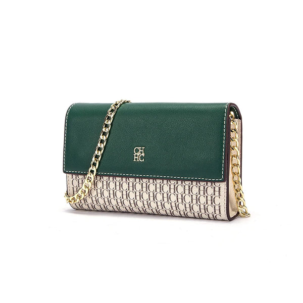 Sleek Versatile Two-Tone Envelope -Shaped Shoulder Bag
