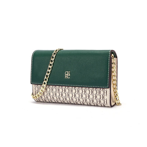 Sleek Versatile Two-Tone Envelope -Shaped Shoulder Bag