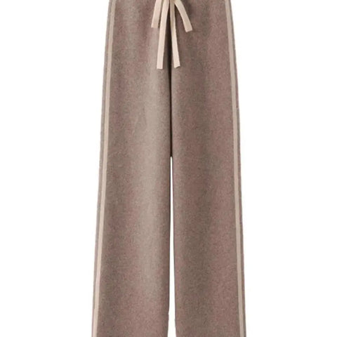 Thick High Waisted Knit Palazzo Pants