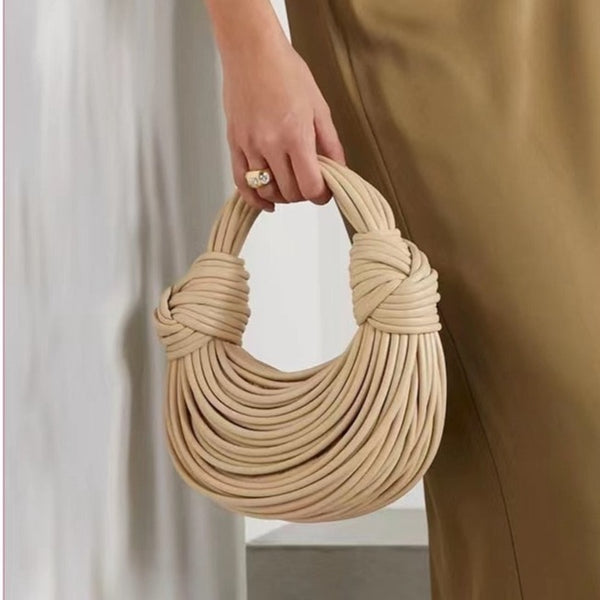 Unique Handwoven Nooodle Knotted Bag 
