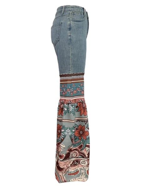 Sexy High Waisted Split - Joint Flared Bottom Skinny Jeans - Wigging It Etc