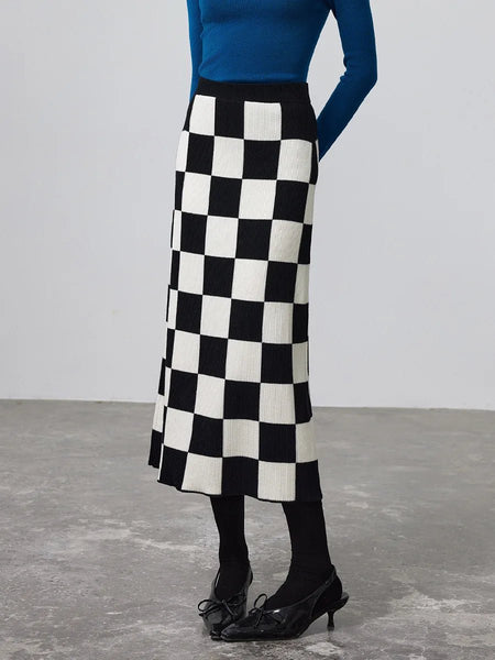 Premium Malayan Wool+Cotton Blend Straight Winter MAXI Skirt - Wigging It Etc