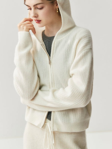 Ultra Plush 100% Premium Grade A Alxa Cashmere Hoodie Pullover Sweater + Palazzo Pants - Wigging It Etc