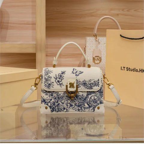 Avant Garde Embroidered Shoulder|Crossbody Bag