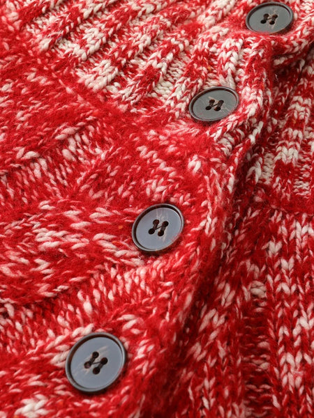 Vintage Fluffy Cable Knit 100% Cashmere Oversized Harsh Winter Pullover Sweater